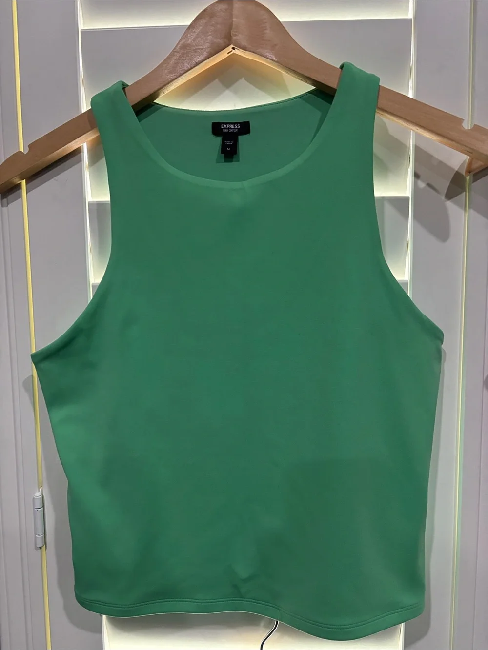 Express Sleeveless Tank Trio in Green, Purple, Fuchsia - Picture 2 of 4